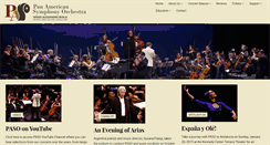 Desktop Screenshot of panamsymphony.org