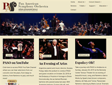 Tablet Screenshot of panamsymphony.org